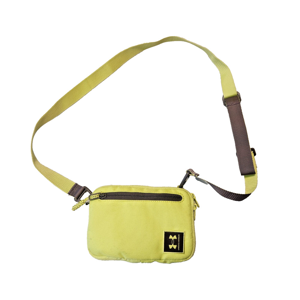Under Armour Sporty Crossbody Purse Sling Pouch Bag Hi-Vis Green Adjustable